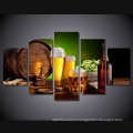 HD Printed Beer Barrel Bottle Hop Malt House Painting Canvas Print Room Decor Print Poster Picture Canvas Mc-099